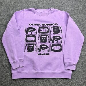 Olivia Rodrigo Vampire Sweatshirt Womens M Purple Guts Tour Merch